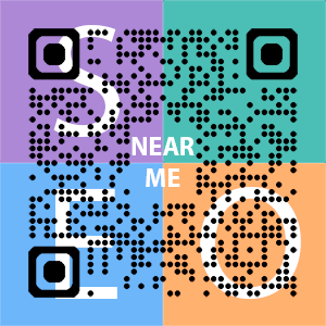 Near Me SEO Company logo with QR code for quick consultation in Tucson.