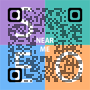 Near Me SEO Company logo with QR code for quick consultation in Walnut Creek.