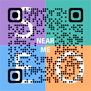 Near Me SEO Company logo with QR code for quick consultation in West Palm Beach.
