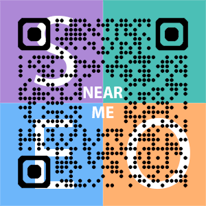 Near Me SEO Company logo with QR code for quick consultation in Westminster.