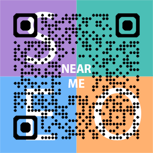 Near Me SEO Company logo with QR code for quick consultation in Wilmington.