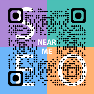 Near Me SEO Company logo with QR code for quick consultation in Yorba Linda.